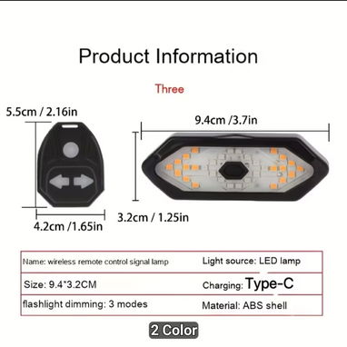 Luz Trasera para Bicicleta, - 2/10