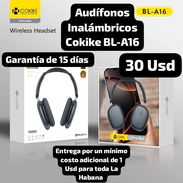Audífonos Inalámbricos Cokike BL-A16, Garantía de 15 días, Entrega por un mínimo costo adicional de 1 Usd para toda La H - Img 53554981