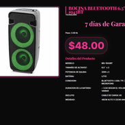 Bocina Bluetooth 6.5'' MS-1943BT 20W Cable V8 Micrófono, Bocina MS-1943BT 6.5'' 20W Portátil Radio USB TF . - Img 57426502