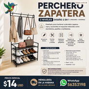 CLOSET CON ZAPATERA 3 NIVELES. ESTANTE - Img 56869260
