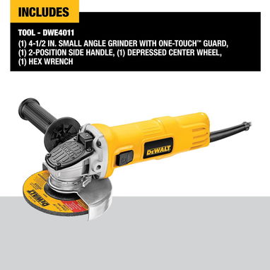 Pulidora DeWALT DWE4011 4-1/2' (115mm) 7A (850W) 12000RPM 110V/60Hz protección ONE-TOUCH Nueva en caja Tf: 59030040 - 2/7