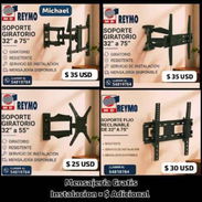 🎉🎉‼️Soportes para TV Nuevos Originales Importados marca REYMO españoles con todos sus aditamentos,los más fuertes del - Img 56751293