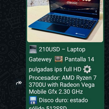 Laptops de uso desde $80 hasta $250 USD - 10/10