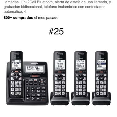 Teléfono Inalámbrico de 1, 2 y 3 bases para más información escríbeme por whats app - Img 122970990