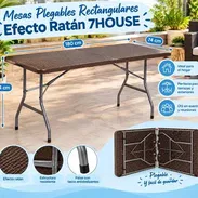 Mesa plegable Rectangular 180x74x74cm 7 House - Img 58271075