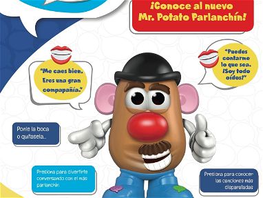 Gracioso Toy Story Muñeco Mr.Potato Parlanchín Señor Cara de Papa,Mueve la boca y habla+40 Frases-4 Canciones Paródicas - Img 34717789