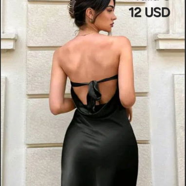Rebaja vestidos salir corto espalda afuera - Img 115202402