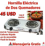 Cocina eléctrica de dos hornillas nuevas okm domicilio gratis dentro de la Habana - Img 45033452