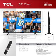 Televisor TCL Smart TV Class S5 4K UHD LED de 65 pulgadas con Google TV new 52815418 - Img 56495270