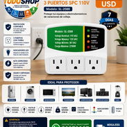 PROTECTOR DE VOLTAJE 3 PUERTOS S.P.C 110V NUEVOS !!!! - Img 51484935