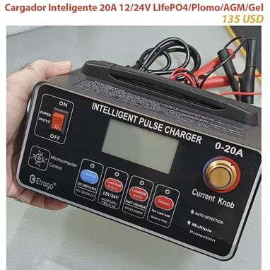 Inversor 6000/4000 watts/ Controlador Solar 100A (12V-48V)/ Cargador 20A/30A Inteligente LifePO4/Plomo/AGM/GEL - Img 125550492