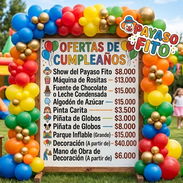Decoración de eventos y cumpleaños (gestión, payaso, muñecos, piñatas) - Img 55813144