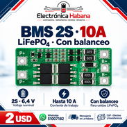 BMS 2S 10A LiFePO4 con Balanceo - Img 57860431