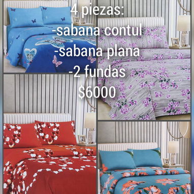 🛏️ Vendo Juegos de Sábanas – Varios tamaños y colores – Microfibra, algodón, lisas o estampadas 🛏️ - Img 123937668