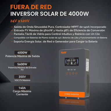 Inversor Híbrido Powermr 4000w - 2/2