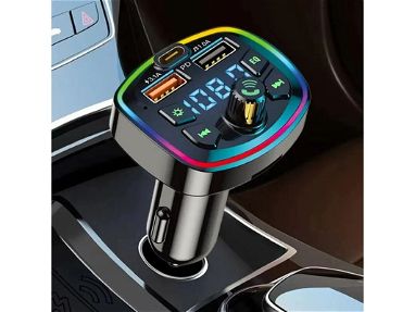 ⭕️ Reproductor MP3 SUPER CALIDAD para Auto ✅ Transmisor FM Carro NUEVO con Bluetooth USB / Reproductora MP3 Carga Rápida - Img main-image-45549379
