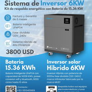 Kit inversor 6kw Batería 15kw Infinisolar, Must, Paneles Solares 600W - Img 57274521