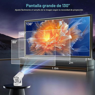 PROYECTOR INTELIGENTE AKIMART HY300 ULTRA. 300 ANSI. TREMENDA CALIDAD DE IMAGEN. NUEVOS EN CAJA A ESTRENAR@@52437713 - 4/7