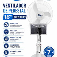 Ventilador recargable con Pedestal y Panel - Img 57667444