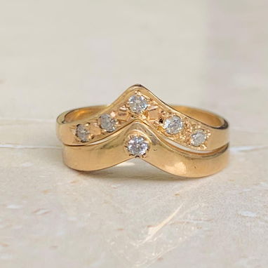 Anillos de matrimonio solamente D'Brillan casarse bodas - 9/10