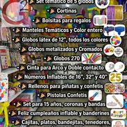 Articulos de cumpleaños y set decorativos completos - Img 56001074