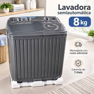 $ 178 usd Lavadora semiautomática estelectric 8kg Mensajería incluída a algunas zonasGarantía 1 mes - Img 57597454