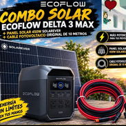 Combo solar Ecoflow Delta 3 max + panel de 450w y cable de 10 metros original - Img 58053513