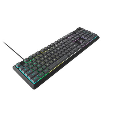 ⌨️🔥 TECLADO GAMING CORSAIR K55 CORE RGB USB TAMAÑO COMPLETO ANTIDERRAMES CONTROLES MULTIMEDIA ENVÍO DISPONIBLE-GARANTÍA - Img 118996064
