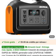 ⚡Estación de energía de 1800w pico 4000w y 1488wh marca oupes 800 USD 💸 - Img 55974218