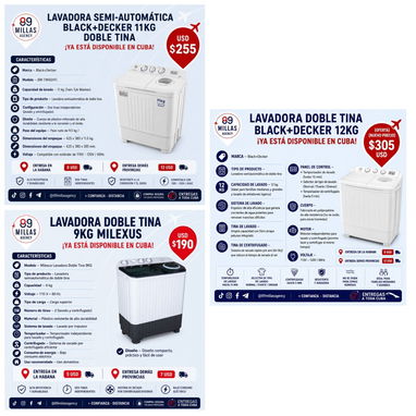 Lavadoras semiautomática y  automática - Img 123156806