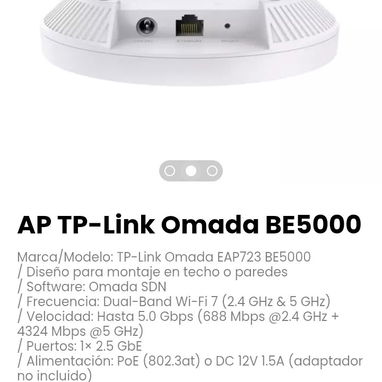 AP TP-Link Omada BE5000. Software: Omada SDN - Img 127303728