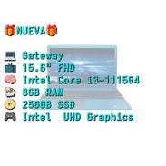 LAPTOP 🎁NUEVA🎁📦CAJA, Gateway (GWTN156-7BL), 15.6" FHD IPS, Intel Core i3-1115G4, 8GB RAM, 256GB SSD, 7Horas - Img 55960741