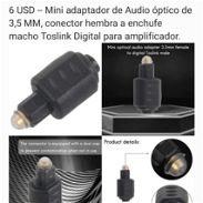 Mini Adaptador de Audio óptico de 3,5 mm - Img 45707777