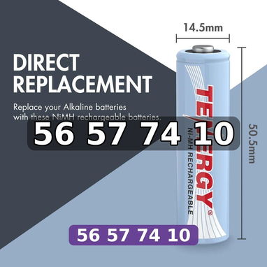 Pilas Recargables AA 2500 mah TENERGY - 2/3