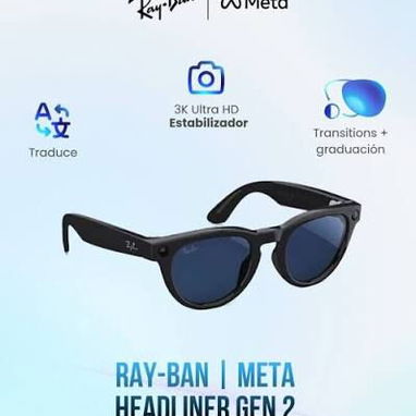 Ray-Ban Meta Smart Glasses Gen 2 (Wayfarer). Gafas inteligentes con camaras y altavoces. Azul. Nuevas en caja. - Img 124087804