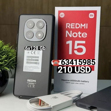 ⭐⭐⭐XIAOMI Redmi Note 15 ...6/128 Gb⭐⭐Mejor Precio de Cuba⭐⭐Nuevo en caja  con Forro y Mica Gratis - Img 122182138