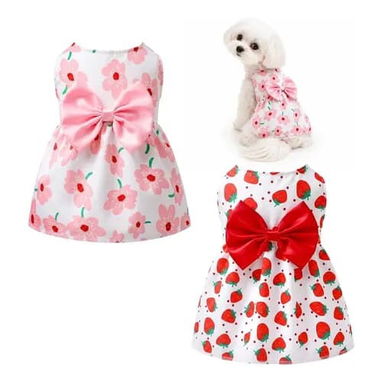 Vestido con Lazo para Mascotas / Tallas XS-S-L - 3/5