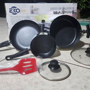 Juego de calderos aluminio de inducción marca EKO - 5 piezas 🏠 40 USD - Img 57218114
