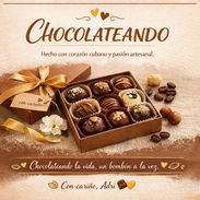 CHOCOLATEANDO. Bombones artesanales de chocolate semiamargo - Img 55667517