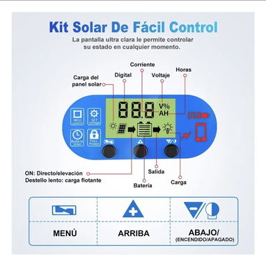 Kit de panel solar cln controlador - 5/9
