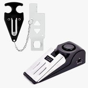 KIT DE SEGURIDAD PORTÁTIL ALARMA DE CUÑA PARA PUERTA + SEGURO DE CERRADURA DE PUERTA**erik - Img 56787006