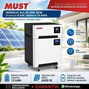 *CONJUNTO TODO EN UNO*  *MARCA MUST*  *Inversor 6000W* *Bateria 15kWh*  *Precio* 3800 USD  *MENSAJER - Img 57754333