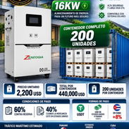 La Habana. 53584876 o 76471065 *Contenedores de Baterías de Litio de 16KW  El Contenedor trae 200 unidades  Precio por U - Img 58049434