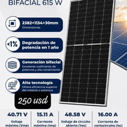Panel solar bifacial de 615W - Img 57149039