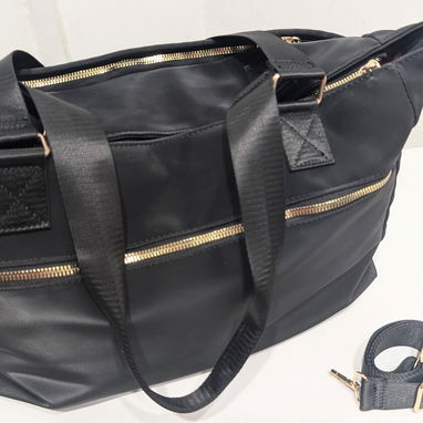 Cartera o bolso de lona grande para uso diario, excelente calidad para el gym, escuela, playa .. - 6/8