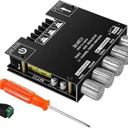 Amplificador Bluetooth ZK-MT21 de 2.1 canales + adaptador transformador ... Nuevo - Img 54375314