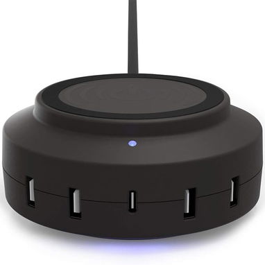 ChargeHub X5+ Elite 3005, cargador inalámbrico Qi de 5 W y estación de carga USB de 54 W con 5 53274327 - Img 102992516