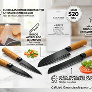 Juego de 4 cuchillos Kennedy de hoja negra - Img 55554439