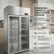 Exhibidora Vertical ICESHARE 25 Pies Cúbicos | $1980 USD | Envío Incluido | Factura y 2 Meses Garantía | Luz LED - Img 58237506