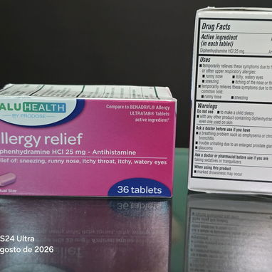 Difenidraminas azules  / Difenidramina rosadas / Benadrilina para dormir y alergias - 2/2